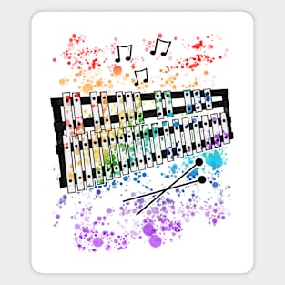 Glockenspiel Rainbow Colours Glockenspielist Music Teacher Musician Magnet